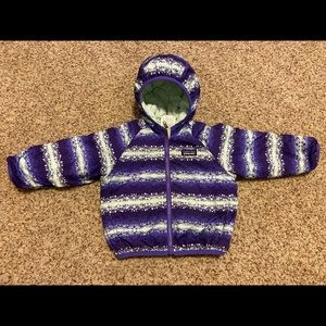 Patagonia hooded baby girl jacket. Rare pattern. 12 months.